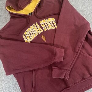 Champion Arizona State Hoodie Mens 2XL Maroon ASU Pullover Sweatshirt